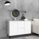 vidaXL puhvetkapp, valge, 104 x 35 x 70 cm, puitlaastplaat