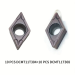 10tk DCMT11T304 + 10tk DCMT11T308, Karbiid Kahepoolne L&otilde;ikeplaat Freesi Tera.