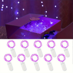 Patareis t&ouml;&ouml;tavad LED haldjatuled, Violetinė