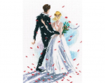 Ristpistes tikkimiskomplekt "Me oleme k&otilde;rval" 19.5 cm x 26.5 cm , RTO