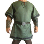 Meeste keskaegsed kost&uuml;&uuml;mid Cosplay Party Renessance Viiking R&uuml;&uuml;tli piraatk&auml;ik WA, Green_XL