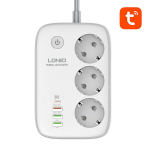 Nutikas WiFi-pistik LDNIO SEW3452, Tuya (valge)