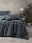 Puuvillane voodipesukomplekt Pelus Grey, 195x215 cm, 3-osaline