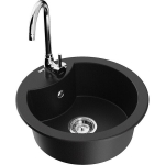 &Uuml;hekordne graniidist valamu Mexen Diego k&ouml;&ouml;gisegistiga Telma, Must - 6512-77-670200-00