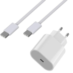Kiire La charger 20W + USB-C USB-C kaabel 1 meeter iPhone 16 / 16 PLUS / 16 PRO / 16 PRO MAX Phonillico&reg;