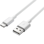 USB-C Kaabel Realme Narzo 20 - Narzo 30 5G - Narzo 30A - USB-C Laadijakaabel Valge 1 Meeter Phonillico&reg;