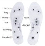 Magnetilised sisetallad Shiatsu massaažiga, akupressur, 39-44 suurus