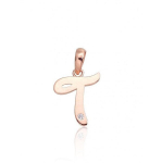 Punasest kullast ripats "T IV" DS01K417