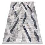 Vaip REBEC kaasaegne tupsud 51166B Geomeetrilinemeetriline - kahel tasemel fliis tumesinine / koor