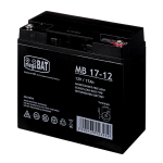 MPL megaBAT MB 17-12 UPS battery Lead-acid accumulator VRLA AGM Maintenance-free 12 V 17 Ah Black