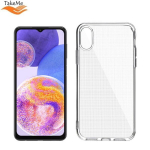 TakeMe Clear seeria l&auml;bipaistev 2 mm &otilde;huke tagakaane &uuml;mbris Samsung Galaxy A23 4G (A235F) / A23 5G
