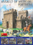 Liimitav mudel MiniArt 72033 Assault of Medieval Fortress 1/72