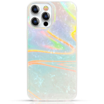Kingxbar Shell Series luksuslik ja elegantne telefoni&uuml;mbris iPhone 13 Pro jaoks, p&auml;rlmutter, sinine
