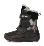 Laste talvesaapad D.D. Step, nahast, villaga, W023-117AM-W, Black