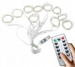 Garland, LED valguskardin puldiga, USB toide 3x2M, 300 LED