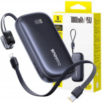 Akupank Baseus Enerfill 10000mah 45w toitepank koos Usb-c, Usb-a ja Lightning kaabliga