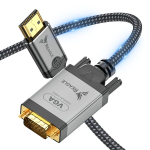 HDMI-VGA-KAABEL 1 M ADAPTER KAABEL KONVERTER FULL HD 1080p MONITORILE REAGLE