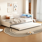 V&auml;ljat&otilde;mmatav voodi LED, USB+C, 90x200cm, 1 tk
