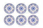 Hermia magustoidutaldrikute komplekt Blue Flower, 6 tk.