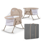 Kahjustatud pakendiga toode. Beebivoodi-h&auml;ll Kinderkraft Lovi, beige