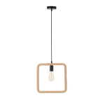 Rippvalgusti Candellux Quadro must ja beež 1x40W E27