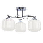 Laelamp Candellux DOPO, 3-lambiline, kroom, klaasist kupliga
