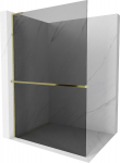 Mexen Kioto+ L du&scaron;isein riiuliga Walk-in 70 x 200 cm, grafiit, kuldne - 800-070-123-50-40, 70 x 200 cm