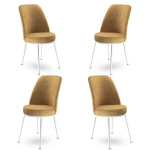 4 tooli komplekt Dexa, cappuccino/valge v&auml;rv