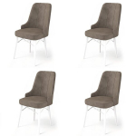 4 tooli komplekt Pare, cappuccino/valget v&auml;rvi