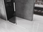 Mexen Velar l&uuml;kand du&scaron;isein Walk-in 140 x 200 cm, grafiit 8 mm, valge - 871-140-000-43-20