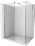 Mexen Kioto du&scaron;isein Walk-in 145 x 90 cm, l&auml;bipaistev, harjatud nikkel - 800-145-202-97-00-090