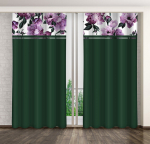 Eurofirany pimendav kardin ZMK-037, 160x270 cm, roheline/lilla