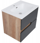 Vannitoakapp Spectra country, 59,7x54,4x45,7 cm, must/pruun