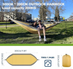 Suur turistide v&otilde;rkkiik 300x200 cm, kuni 300 kg