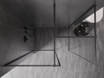 Mexen Kioto-F Du&scaron;iwerklaam Walk-in raamiga 130 x 70 cm, l&auml;bipaistev 8 mm, harjatud gun gray - 800-130-202-04-66-070