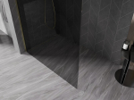 Mexen Kioto-X du&scaron;isein Walk-in 130 x 200 cm, grafiit 10 mm, kuldne harjatud - 800-130-101-55-40-X