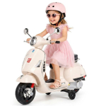 Laste s&otilde;iduk Vespa akuroller elektriline mootorratas MAXI valge Sun Baby
