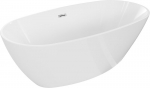 Mexen Eris vann vaba seisev 180 x 80 cm, valge, kroomitud &uuml;levool - 53441808000-01, 180 x 80 cm