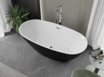 Mexen Eris vann vabas seismas 170 x 80 cm, valge/must, &uuml;levool kroom - 53441708075-01