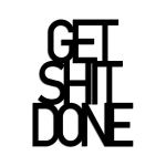 Riputatav dekoratsioon Get Shit Done 38 cm