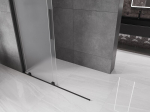 Mexen Velar l&uuml;kand du&scaron;isein Walk-in 160 x 200 cm, h&auml;rmatatud 8 mm, must - 871-160-000-33-70