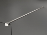 Mexen Kioto du&scaron;inurk Walk-in 120 x 120 cm, must raam, harjatud nikkel - 800-120-212-97-70-120