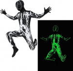Laste Halloweeni kost&uuml;&uuml;m Tulnukas helendav 140 cm &mdash; laste kombinesoon, peokost&uuml;&uuml;m, &otilde;udusfilmikost&uuml;&uuml;m, karnevalikost&uuml;&uuml;m, laste cosplay, etenduse kost&uuml;&uuml;m, halloweenikost&uuml;&uuml;m