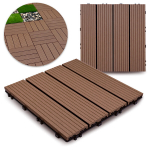 Modulaarsed terrassiplaadid Heckermann C301 30x30 cm looduslik puit 9 tk 0,81 m&sup2;