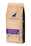 Wolfood Essential Breeder Low Grain kutsikatele, tiinele v&otilde;i laktatsiooni ajal olevale emasele koerale ja aktiivsetele t&auml;iskasvanud koertele kanalihaga ja riisiga, 20 kg