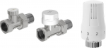 Mexen G01 sirge termostaadi komplekt, nikkel - W914-012-918-01, G 1/2"