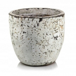 &Uuml;mmargune keraamiline pott Vintage dirty white 29 cm, 29 cm