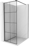 Mexen Kioto du&scaron;inurk Walk-in 90 x 200 cm, must ruudustik 8 mm, must - 800-090-101-70-77, 90 x 200 cm