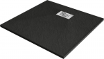 Mexen Hugo ruut SMC du&scaron;inurk 90 x 90 cm, must, roostevaba nmasketik - 42709090-X, 90 x 90 cm