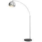 Kaarekujuline p&otilde;randalamp, metallist, h&otilde;bedane, 74 x 42 x 24 cm